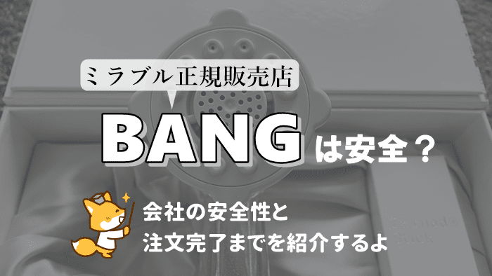 BANGは安全?会社の安全性と注文完了までを紹介