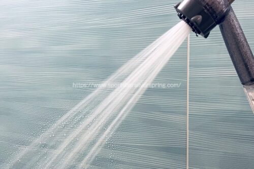 ミラブルハローキティバージョンは吐水口の範囲が狭くて打たせ湯代わりにもなる