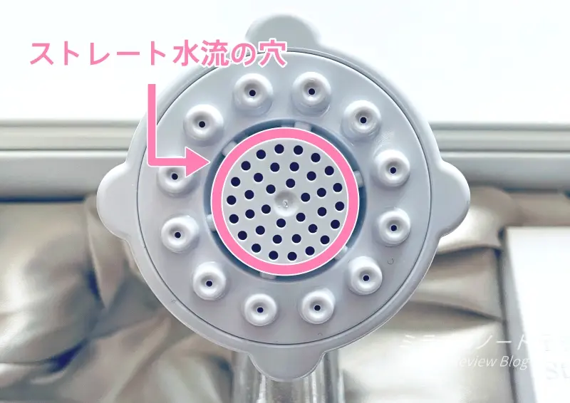 ミラブルplusの盤面 ストレート水流が出る穴
